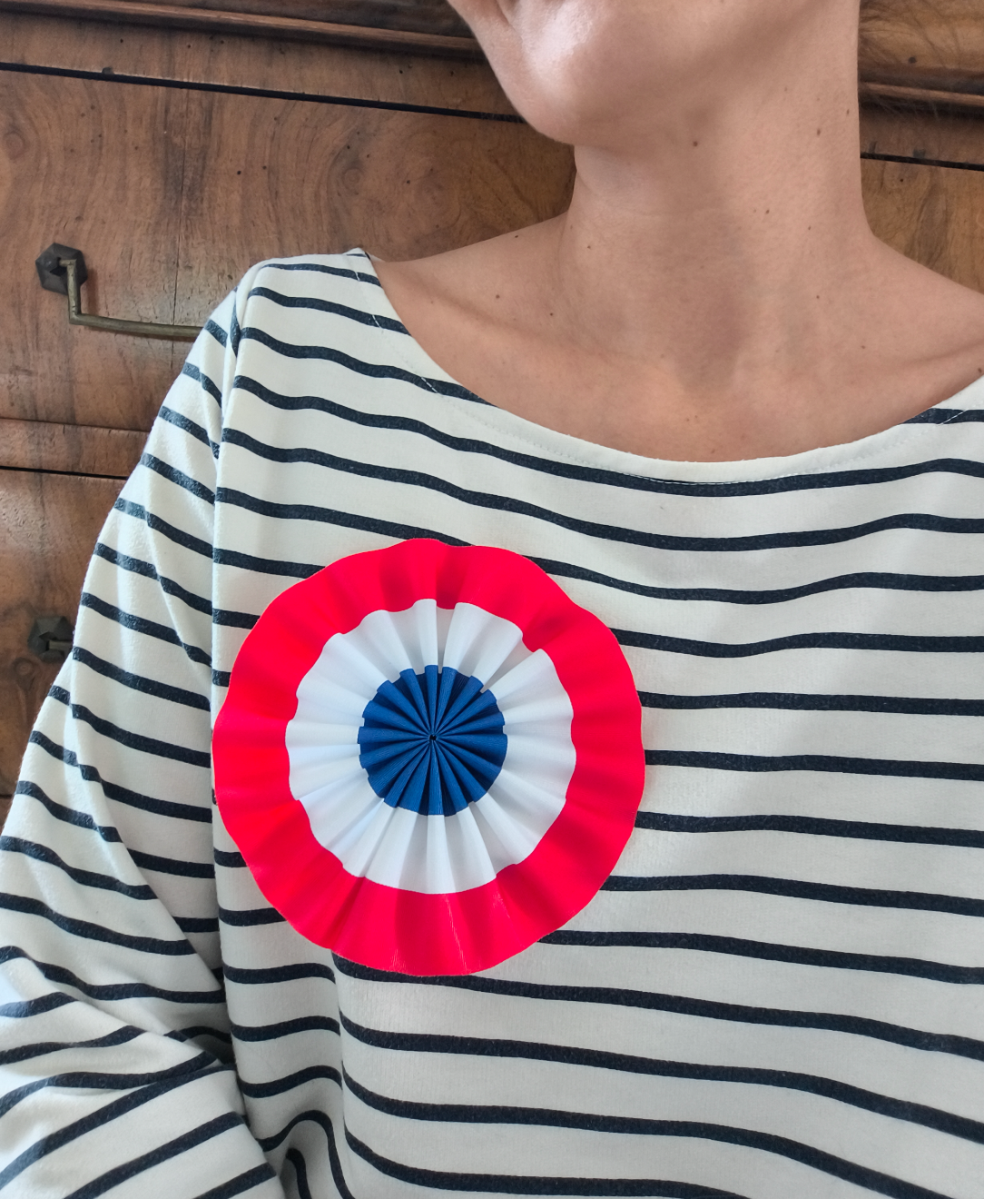 Cocarde Tricolore de Révolution Française 🇫🇷 (XXLR: 13cm / 5,12in) Made in FRANCE