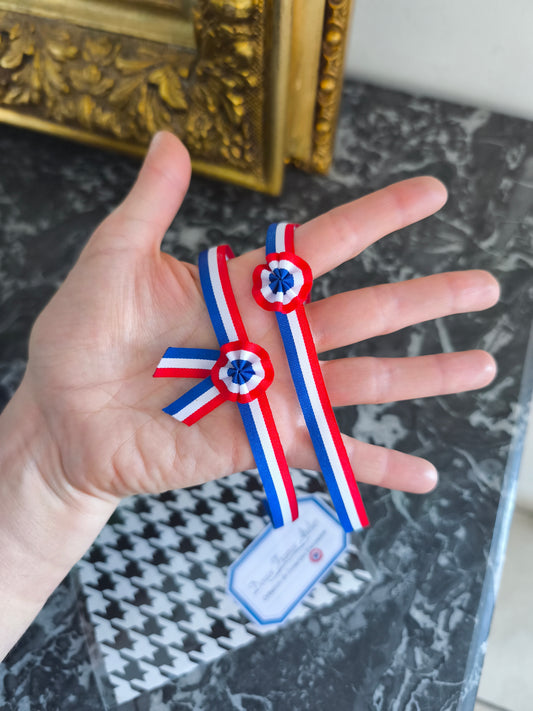 Bracelet Cocarde tricolore de la Révolution Française - Made in FRANCE 🇫🇷