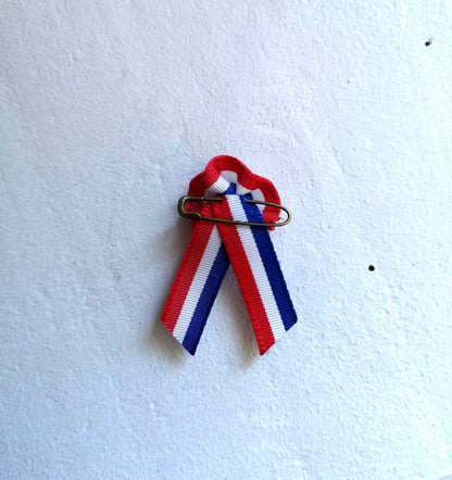 5 Mini Cocardes françaises tricolores 🇫🇷 (SR: 4x2cm / 1,6x3,15in) Made in FRANCE